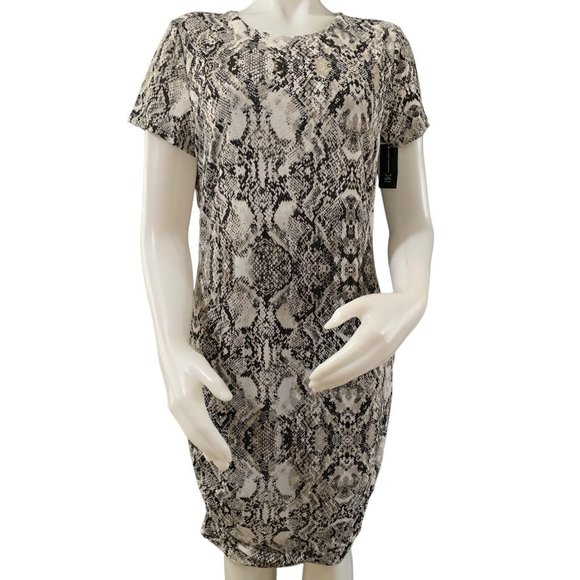 INC International Concepts Women's Polyester Spandex Midi Dress Size L - Picture 1 of 8